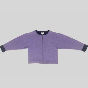 Jerzees Blue Fleece Jacket M Sweatshirt Zip